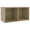 TV-tasot 2 kpl Sonoma-tammi 72x35x36,5 cm tekninen puu