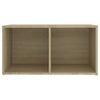 TV-tasot 2 kpl Sonoma-tammi 72x35x36,5 cm tekninen puu