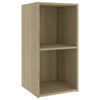 TV-tasot 2 kpl Sonoma-tammi 72x35x36,5 cm tekninen puu