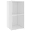 TV-tasot 2 kpl korkeakiilto valk. 72x35x36,5 cm tekninen puu