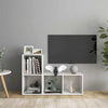 TV-tasot 2 kpl korkeakiilto valk. 72x35x36,5 cm tekninen puu