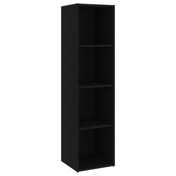 TV-tasot 3 kpl musta 142,5x35x36,5 cm lastulevy