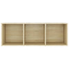 TV-tasot 3 kpl Sonoma-tammi 107x35x37 cm lastulevy