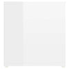 TV-tasot 3 kpl korkeakiilto valkoinen 107x35x37 cm lastulevy