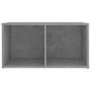 TV-tasot 4 kpl betoninharmaa 72x35x36,5 cm tekninen puu