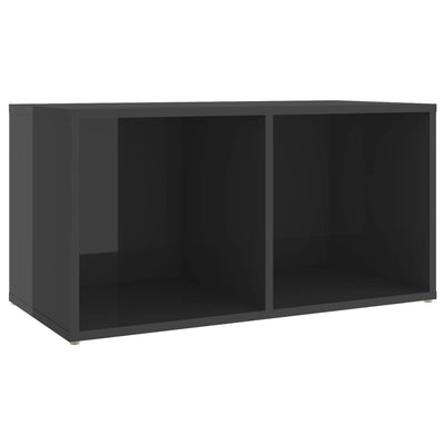 TV-tasot 4 kpl korkeakiilto harmaa 72x35x36,5 cm tekninen puu