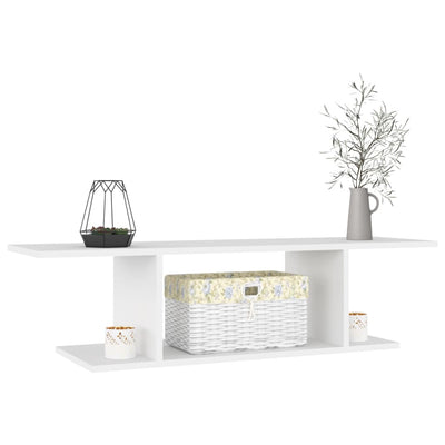 Valkoinen seinäkiinnitettävä tv-taso Ozdem 103x30x26,5cm