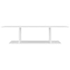Valkoinen seinäkiinnitettävä tv-taso Ozdem 103x30x26,5cm