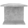 Seinäkiinnitettävä TV-taso betoninharmaa 103x30x26,5 cm