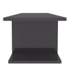 Seinäkiinnitettävä TV-taso korkeakiilto harmaa 103x30x26,5 cm