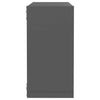 Kuutioseinähyllyt 4 kpl harmaa 30x15x30 cm