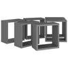 Kuutioseinähyllyt 6 kpl harmaa 30x15x30 cm