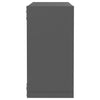 Kuutioseinähyllyt 6 kpl harmaa 30x15x30 cm