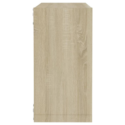 Kuutioseinähyllyt 2 kpl Sonoma-tammi 30x15x30 cm