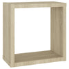 Kuutioseinähyllyt 4 kpl Sonoma-tammi 30x15x30 cm