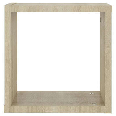 Kuutioseinähyllyt 4 kpl Sonoma-tammi 30x15x30 cm
