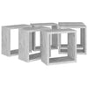 Kuutioseinähyllyt 6 kpl betoninharmaa 30x15x30 cm
