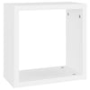 Kuutioseinähyllyt 2 kpl valk. ja Sonoma-tammi 30x15x30 cm