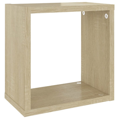 Kuutioseinähyllyt 4 kpl Sonoma-tammi 26x15x26 cm