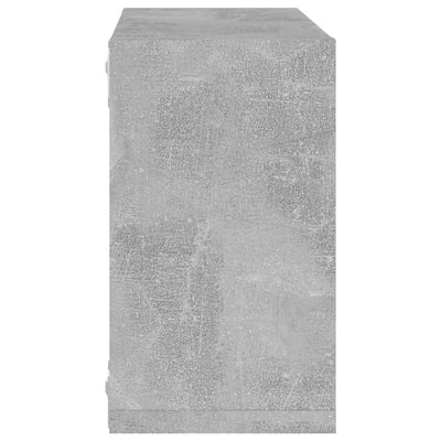 Kuutioseinähyllyt 2 kpl betoninharmaa 26x15x26 cm