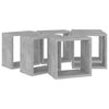 Kuutioseinähyllyt 6 kpl betoninharmaa 26x15x26 cm