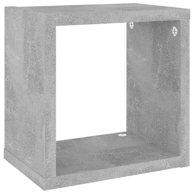 Kuutioseinähyllyt 4 kpl betoninharmaa 22x15x22 cm