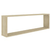 Kuutioseinähyllyt 2 kpl Sonoma-tammi 100x15x30 cm lastulevy