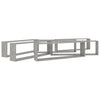 Kuutioseinähyllyt 6 kpl betoninharmaa 100x15x30 cm lastulevy