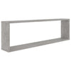 Kuutioseinähyllyt 6 kpl betoninharmaa 100x15x30 cm lastulevy