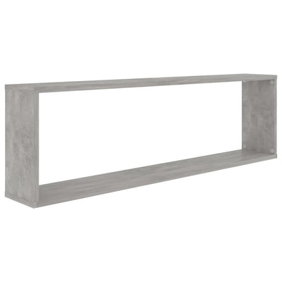 Kuutioseinähyllyt 6 kpl betoninharmaa 100x15x30 cm lastulevy