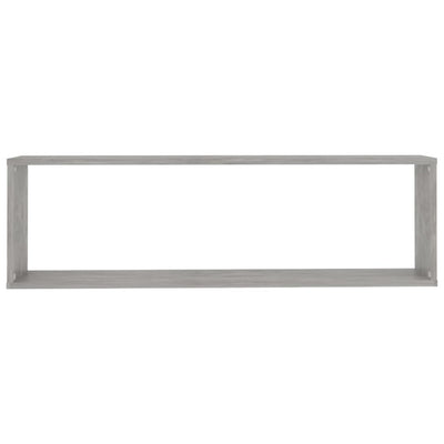 Kuutioseinähyllyt 6 kpl betoninharmaa 100x15x30 cm lastulevy