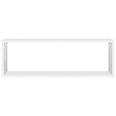 Kuutioseinähyllyt 4 kpl valkoinen 80x15x26,5 cm lastulevy