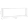 Kuutioseinähyllyt 4 kpl valkoinen 80x15x26,5 cm lastulevy