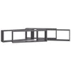 Kuutioseinähyllyt 4 kpl harmaa 80x15x26,5 cm lastulevy