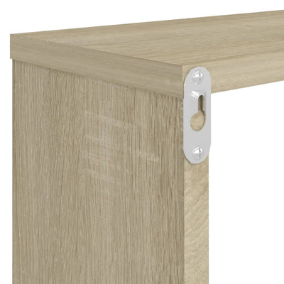 Kuutioseinähyllyt 2 kpl Sonoma-tammi 80x15x26,5 cm tekninen puu
