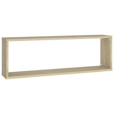 Kuutioseinähyllyt 4 kpl Sonoma-tammi 80x15x26,5 cm lastulevy