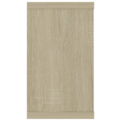 Kuutioseinähyllyt 4 kpl Sonoma-tammi 80x15x26,5 cm lastulevy