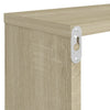 Kuutioseinähyllyt 4 kpl Sonoma-tammi 80x15x26,5 cm lastulevy
