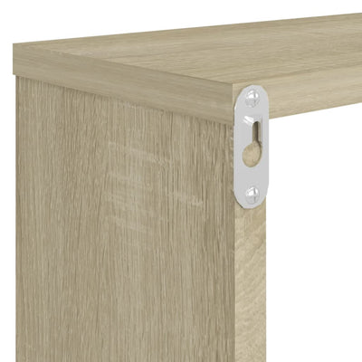 Kuutioseinähyllyt 4 kpl Sonoma-tammi 80x15x26,5 cm lastulevy