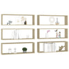 Kuutioseinähyllyt 6 kpl Sonoma-tammi 80x15x26,5 cm lastulevy