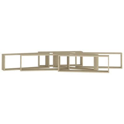 Kuutioseinähyllyt 6 kpl Sonoma-tammi 80x15x26,5 cm lastulevy