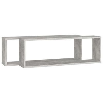 Kuutioseinähyllyt 2 kpl harmaa 80x15x26,5 cm tekninen puu