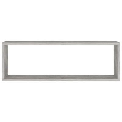 Kuutioseinähyllyt 4 kpl harmaa 80x15x26,5 cm tekninen puu