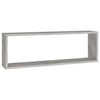 Kuutioseinähyllyt 6 kpl betoninharmaa 80x15x26,5 cm lastulevy