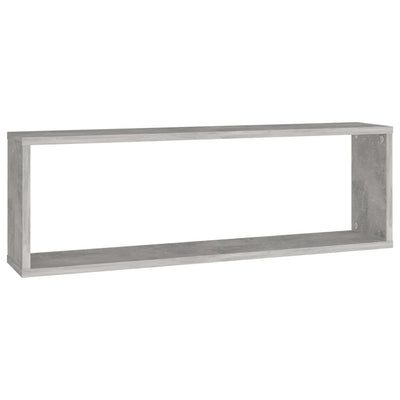 Kuutioseinähyllyt 6 kpl betoninharmaa 80x15x26,5 cm lastulevy