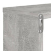 Kuutioseinähyllyt 6 kpl betoninharmaa 80x15x26,5 cm lastulevy