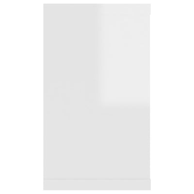 Kuutioseinähyllyt 2 kpl korkeak. valk. 80x15x26,5 cm lastulevy