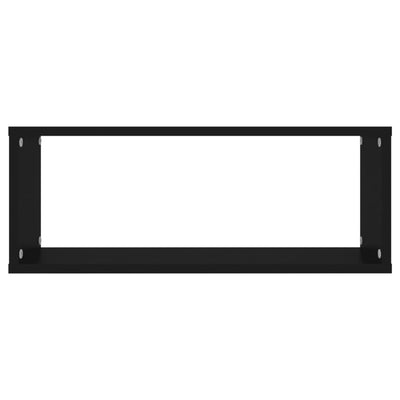 Kuutioseinähyllyt 6 kpl musta 60x15x23 cm tekninen puu