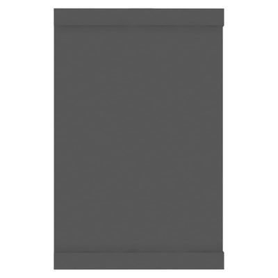 Kuutioseinähyllyt 6 kpl harmaa 60x15x23 cm tekninen puu