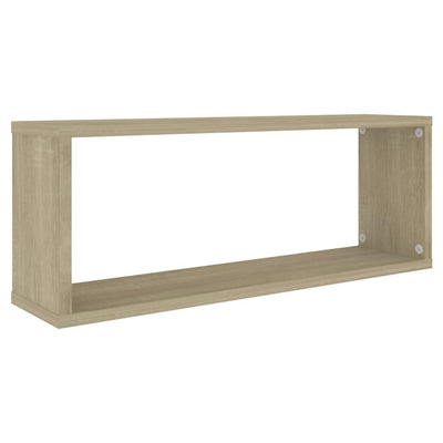 Kuutioseinähyllyt 2 kpl Sonoma-tammi 60x15x23 cm tekninen puu